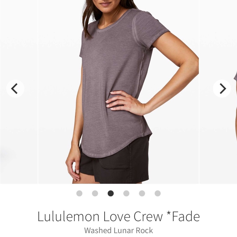 lululemon athletica Women's Washed Mauve Short Sleeve Tee - Picture 2 of 4